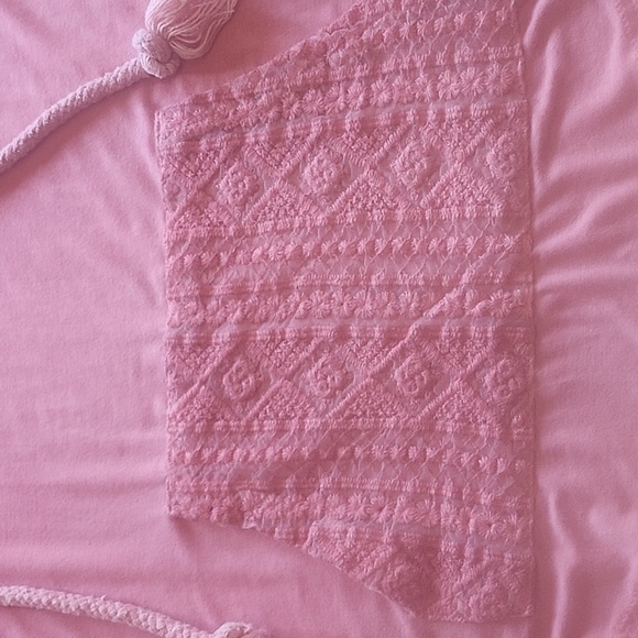 POL Hooded Long Sleeve Tunic Dusty Rose Size L - Picture 6 of 12